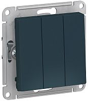 Выключатель без рамки Systeme Electric AtlasDesign 3-кл. изумруд картинка
